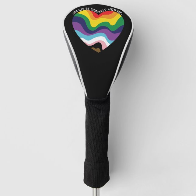 Funda Para Palo De Golf Puedes Estar Conmigo Mismo Gay Transgénero LGBT (Anverso)