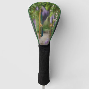Funda Para Palo De Golf Puerta del jardín y glicinia