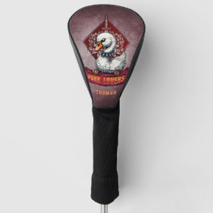 Funda Para Palo De Golf Punk Swan: El rebelde de plumas.