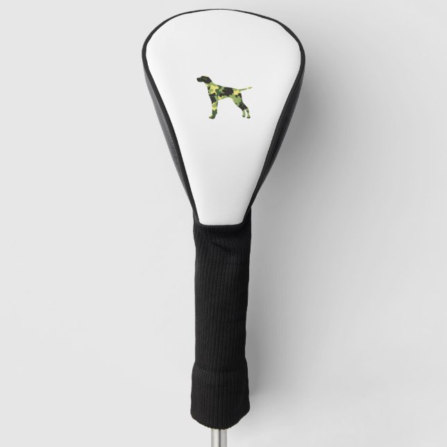 Funda Para Palo De Golf Puntero de Shorthair alemán _ Silueta de camuflaje (Anverso)