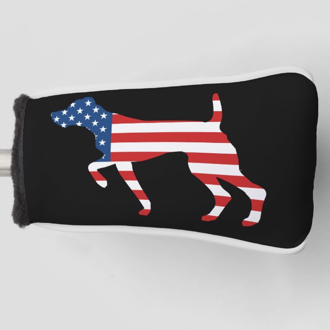 Funda Para Palo De Golf Puntuación patriótica del perro del SGP (Anverso)