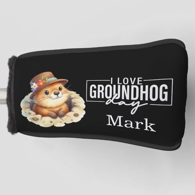 Funda Para Palo De Golf Punxsutawney Phil Groundhog Day (Anverso)