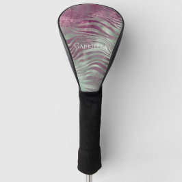 Funda Para Palo De Golf Purple Burgundy Aqua Mint Zebra