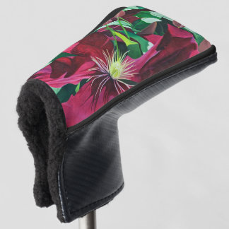 Funda Para Palo De Golf Purple Clematis Floral