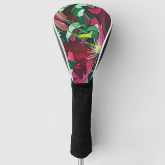 Funda Para Palo De Golf Purple Clematis Floral