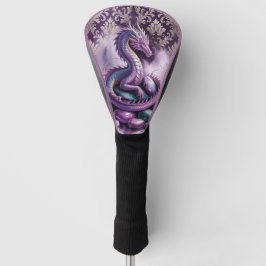 Funda Para Palo De Golf Purple Mystic Dragon Gothic