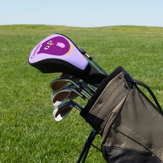 Funda Para Palo De Golf Purple Owl Design (In Situ)