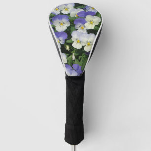 Funda Para Palo De Golf Purple Pansies Garden Floral