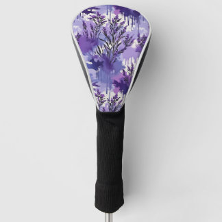 Funda Para Palo De Golf Purple Watercolor with Florals