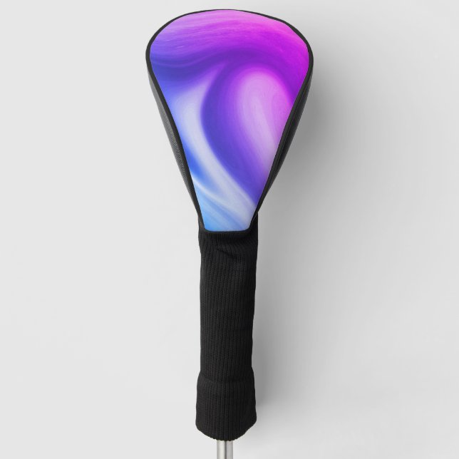 Funda Para Palo De Golf Púrpura giratoria (Anverso)