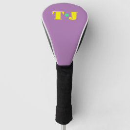 Funda Para Palo De Golf Púrpura Pálido con Monograma