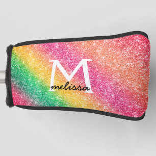 Funda Para Palo De Golf Purpurina Sonda coloreada dorada rosada