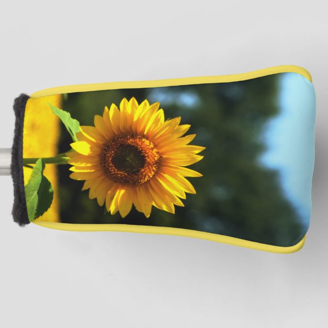 Funda Para Palo De Golf Putter de girasol (Anverso)