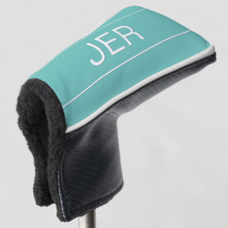 Funda Para Palo De Golf Putter personalizado con monograma de iniciales en