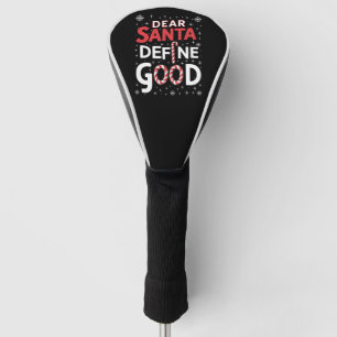 Funda Para Palo De Golf Querido Santa Define Buen Navidad Vacaciones Xmas