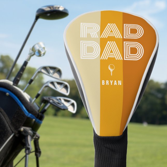 Funda Para Palo De Golf Rad Dad retro striped (Retro Striped Rad Dad Golf Head Cover
)