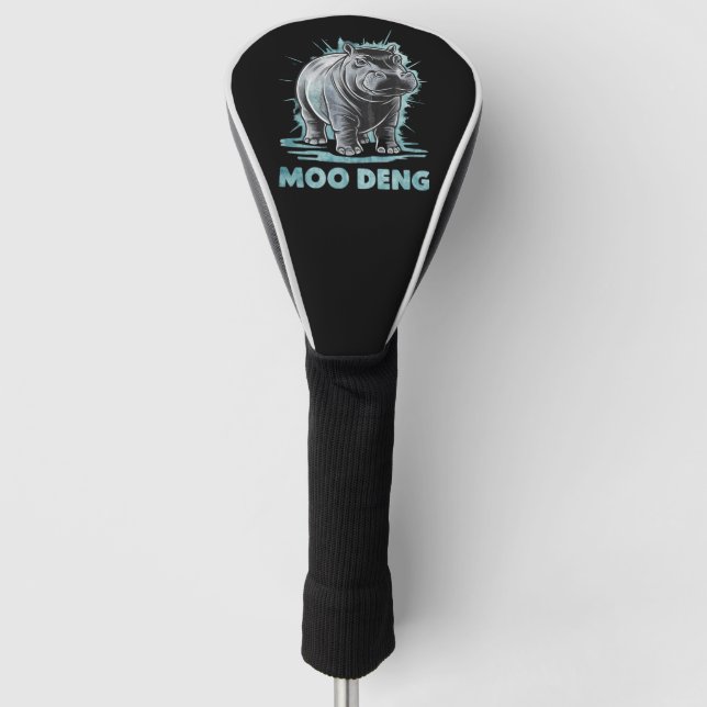Funda Para Palo De Golf Radiant Hippo Moo Deng (Anverso)