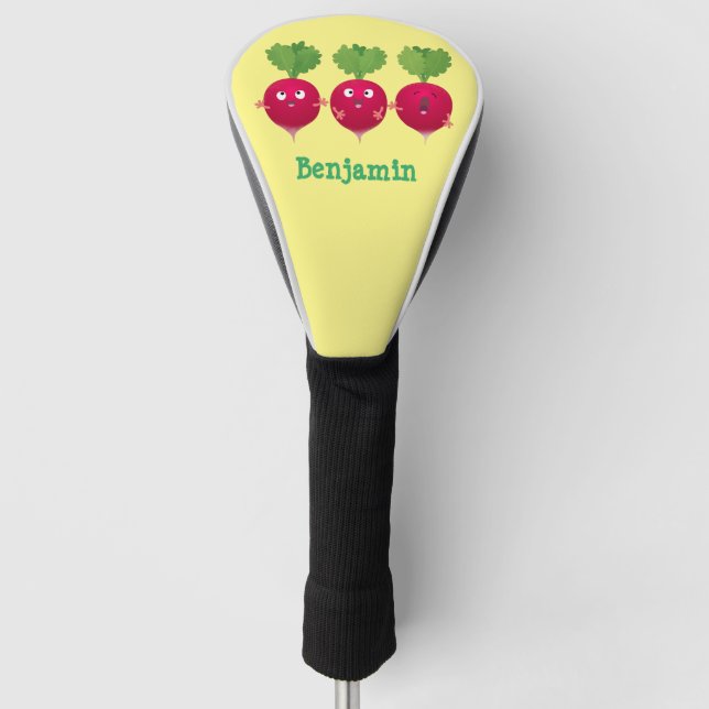 Funda Para Palo De Golf Radios cortos cantando verduras personalizados del (Anverso)