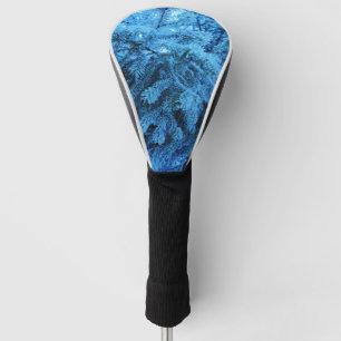 Funda Para Palo De Golf Ramas de abeto cubiertas de nieve y cristales de e