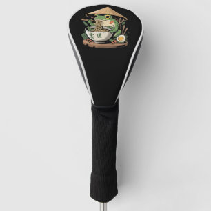 Funda Para Palo De Golf Rana comiendo ramen kawaii neko fideos japoneses