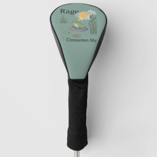 Funda Para Palo De Golf Rana de estanque de rabia me consume Meme Rana Est