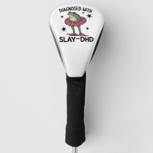Funda Para Palo De Golf Rana divertida ADHD neurodivergente Meme Y2K Frogc