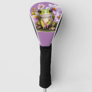 Funda Para Palo De Golf Rana dulce en flores