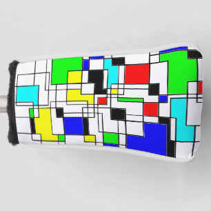 Funda Para Palo De Golf Random Squares Homage A Mondrian