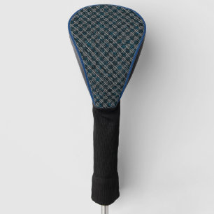 Funda Para Palo De Golf Raro azul a rayas a cuadros o inclinadas, punteado