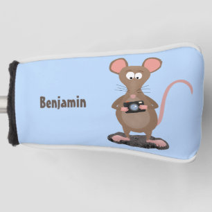 Funda Para Palo De Golf Rata divertida con ilustracion de personalizado de