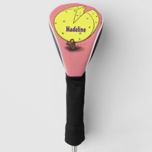 Funda Para Palo De Golf Ratón blanco con ilustracion personalizado de ques