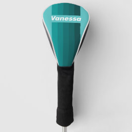 Funda Para Palo De Golf Rayas con Nombre y Desvanecimiento Acuático