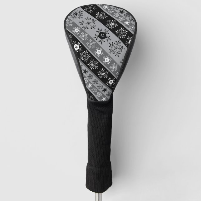 Funda Para Palo De Golf Rayos de nieve Gris (Anverso)