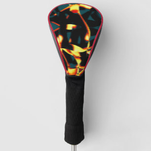 Funda Para Palo De Golf Razas quemadas de color amarillo rojo se ven terro