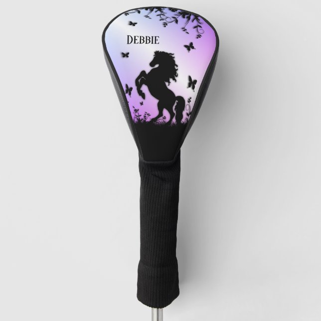 Funda Para Palo De Golf Rearing Black Stallion (Anverso)