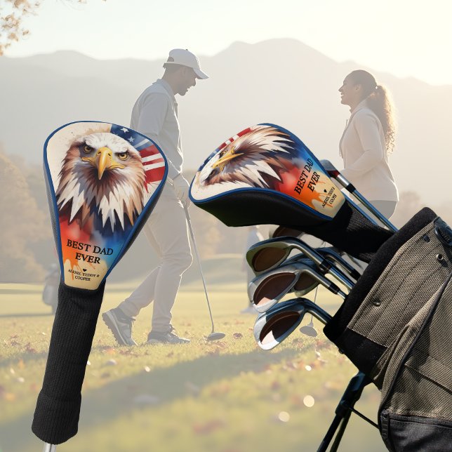 Funda Para Palo De Golf Refined Modern & Elegant Patriotic Eagle (Refined Modern & Elegant Patriotic Eagle Golf Head Covers.)