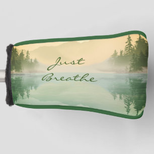 Funda Para Palo De Golf Reflejo paisajístico Lago Árboles Verdes Justo Res