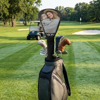Funda Para Palo De Golf Regalo de foto con tipografía blanca establecida p