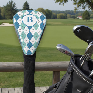 Funda Para Palo De Golf Regalo de golf personalizado con monograma argyle 