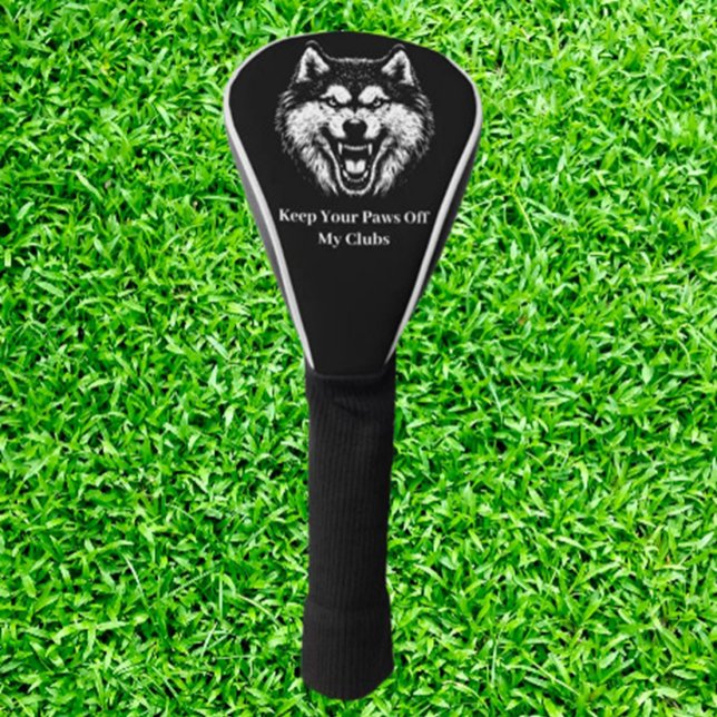 Funda Para Palo De Golf Regalo de lobo considerado (Protect your clubs in style—perfect gift for passionate golfers!)