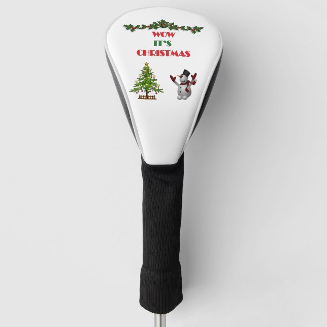 Funda Para Palo De Golf Regalo de Snowman navideño navideño (Anverso)