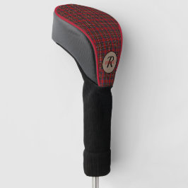 Funda Para Palo De Golf Regalo en monograma masculino de Stewart Red Tarta