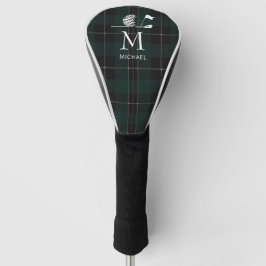 Funda Para Palo De Golf Regalo para Golfista Elegante Cuadro Escocés Monog