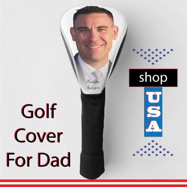 Funda Para Palo De Golf ⛳ regalo personalizado de padre favorable al presu (Subido por el creador)