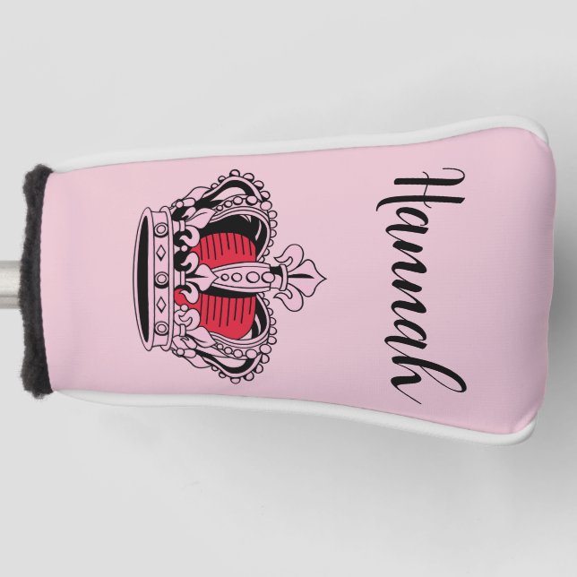 Funda Para Palo De Golf Reina de golf personalizada (Anverso)