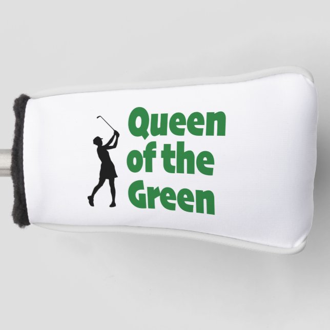 Funda Para Palo De Golf Reina del golf verde (Anverso)