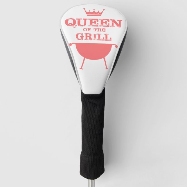 Funda Para Palo De Golf Reina Del Grill, Rosa (Anverso)