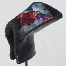 Funda Para Palo De Golf Reina Hada de Fantasía Oscura con Alas de Mariposa