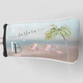 Funda Para Palo De Golf Relájese Think Beach Después Pont Monograma Nombre