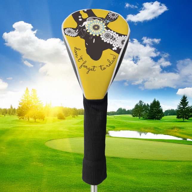 Funda Para Palo De Golf Relax - Yellow Funky Funny Giraffe (Subido por el creador)